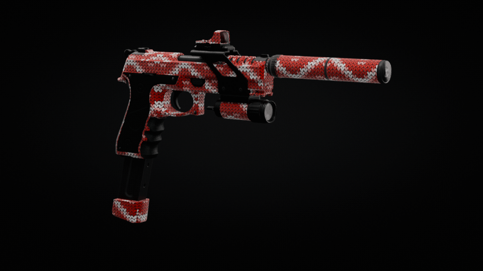Xmas Knit Pistol