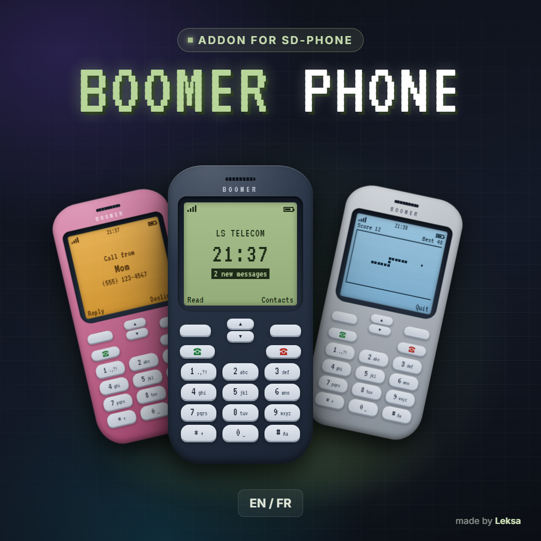 BOOMER PHONE — Old-school phone for sd-phone