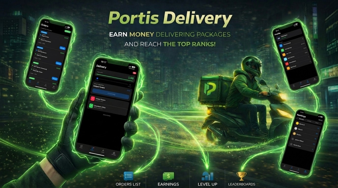 Portis Delivery — Phone-Based Courier App