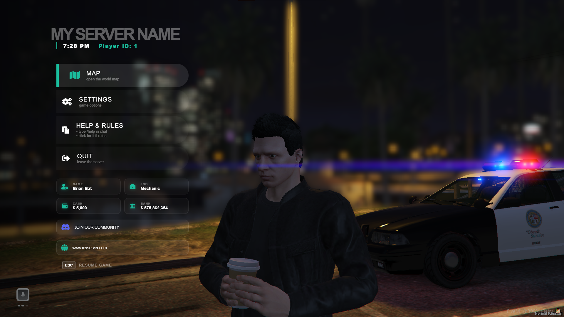 🎭 Pause Menu [Escrow]