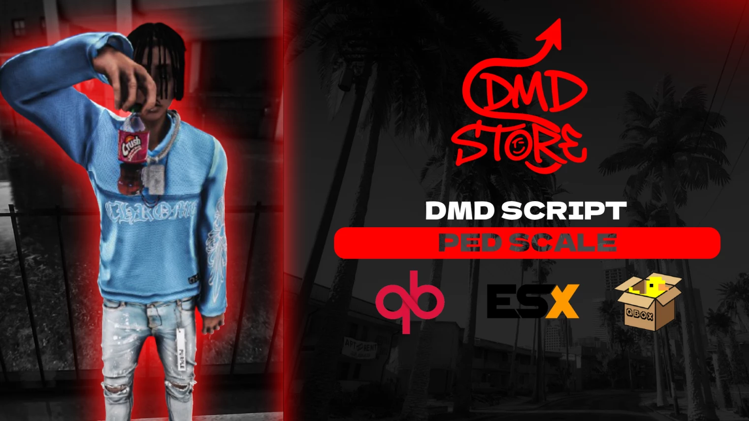 DMD Store Ped Scale System | Real-Time Size Scaling | QBCore ESX QBox