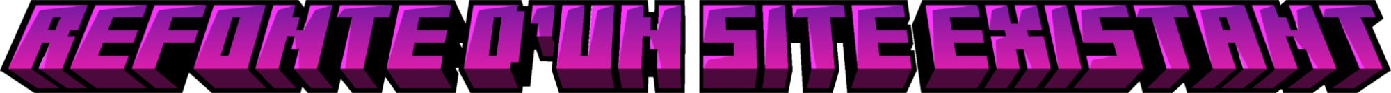 Refonte d'un site existant