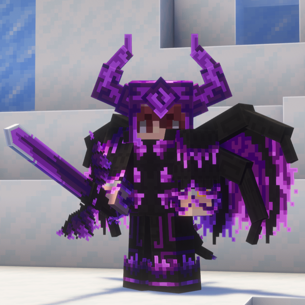 PREVENTA - 🐉 Ender Dragon Sovereign Set  Armadura + Espada + Alas🐉