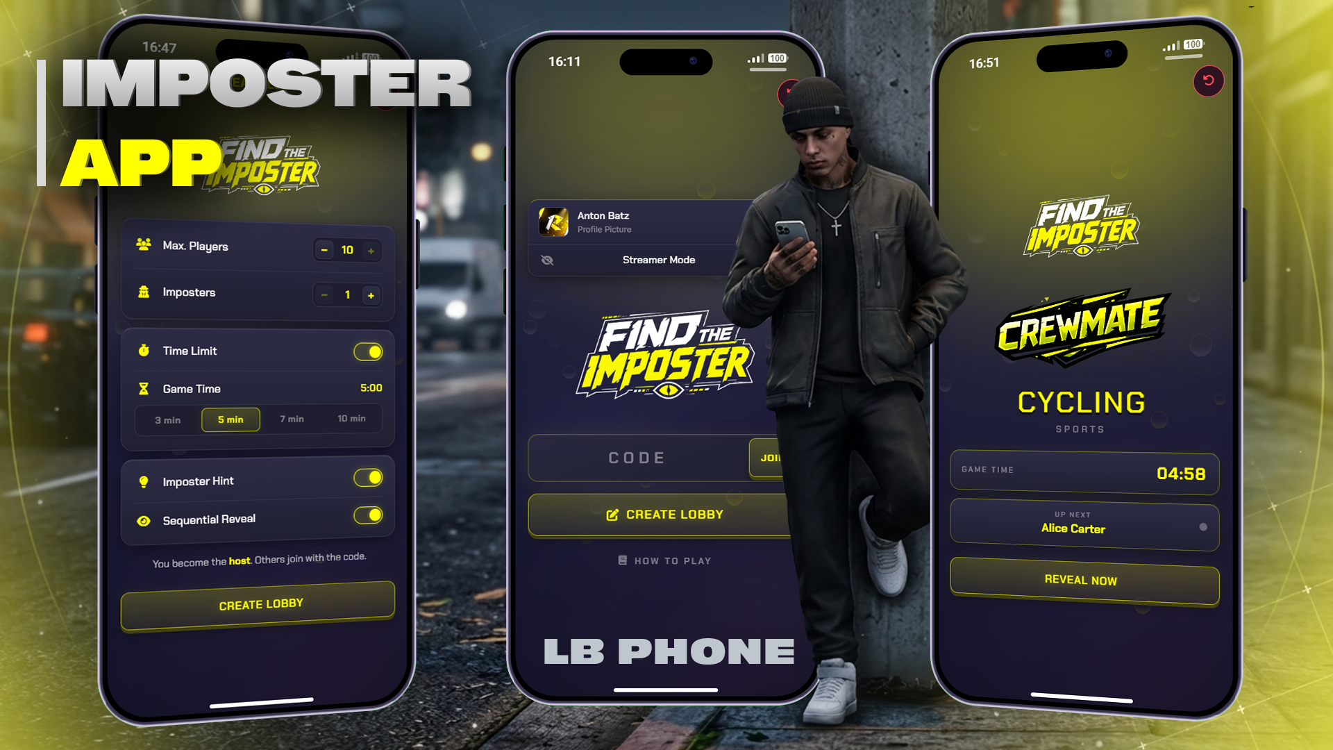 IMPOSTER APP FOR LB PHONE