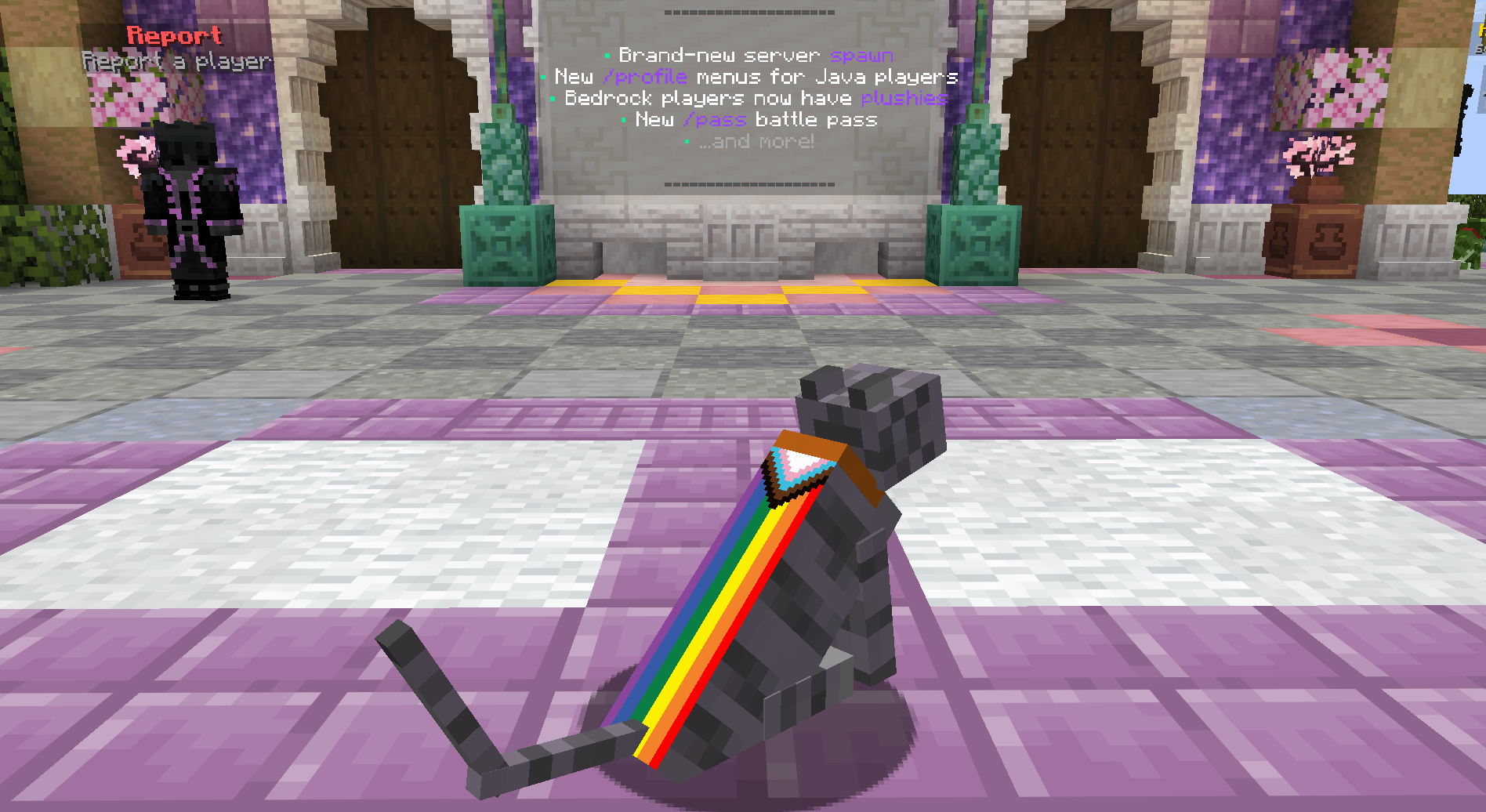 🏳️‍🌈 Pride Cape Cat — cosmetic Cat Skins item on the NovaVoid Cat Civilization Minecraft server