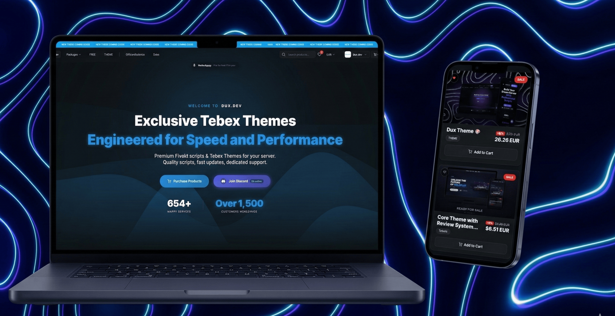DuxTheme V2 - Tebex Template  v1.4