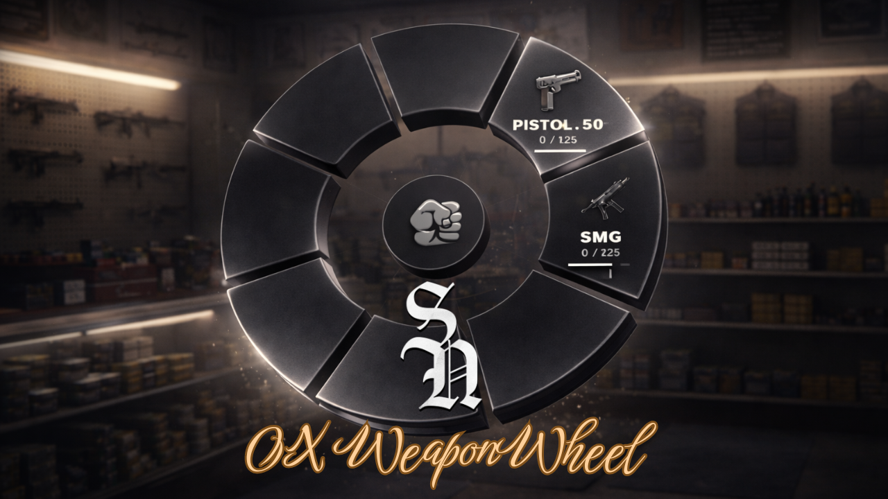 FiveM Weapon Wheel | Full OX Metadata, Durability & Attachments