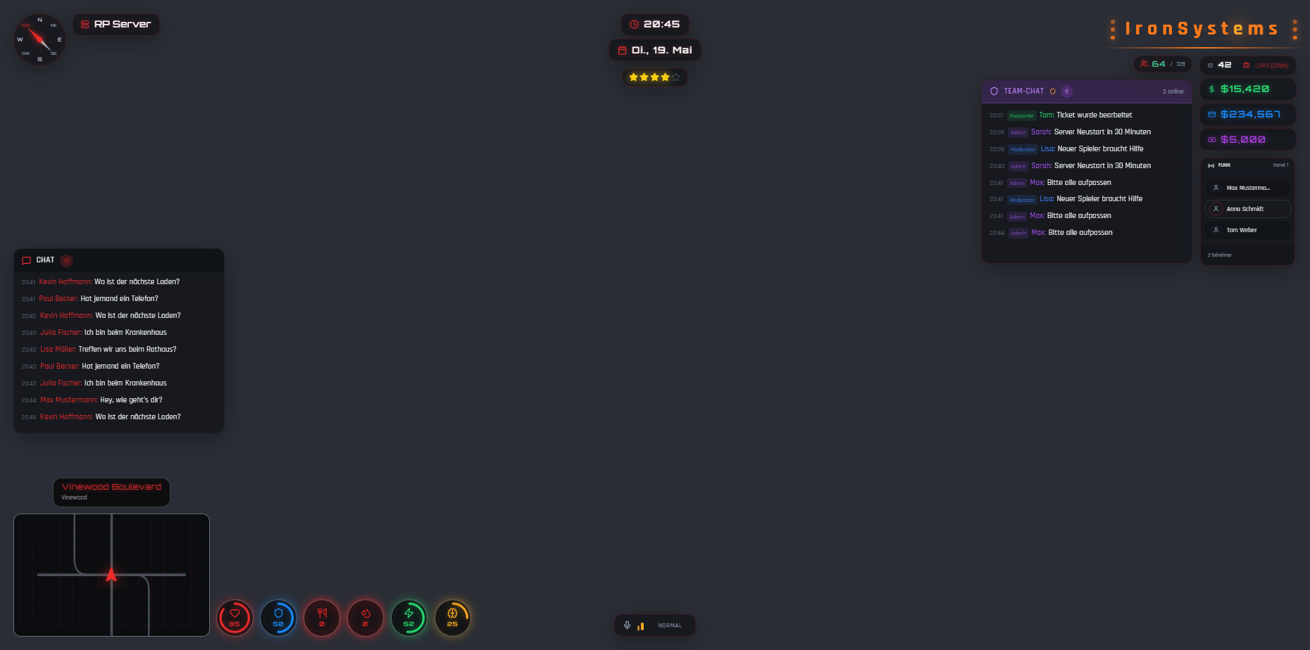 IronSystems Hud