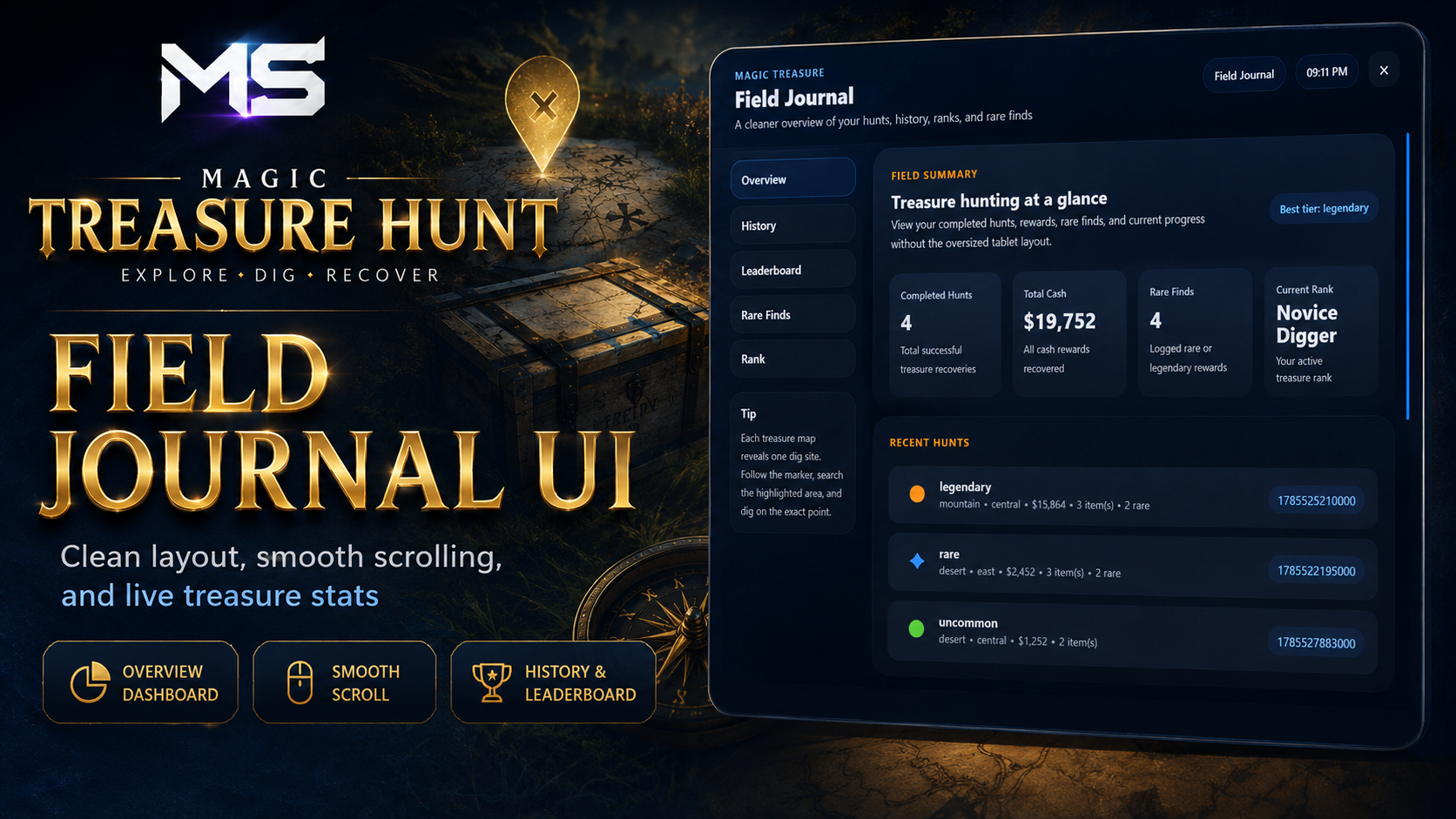 Magic Treasure Hunt – FiveM Treasure Hunting System