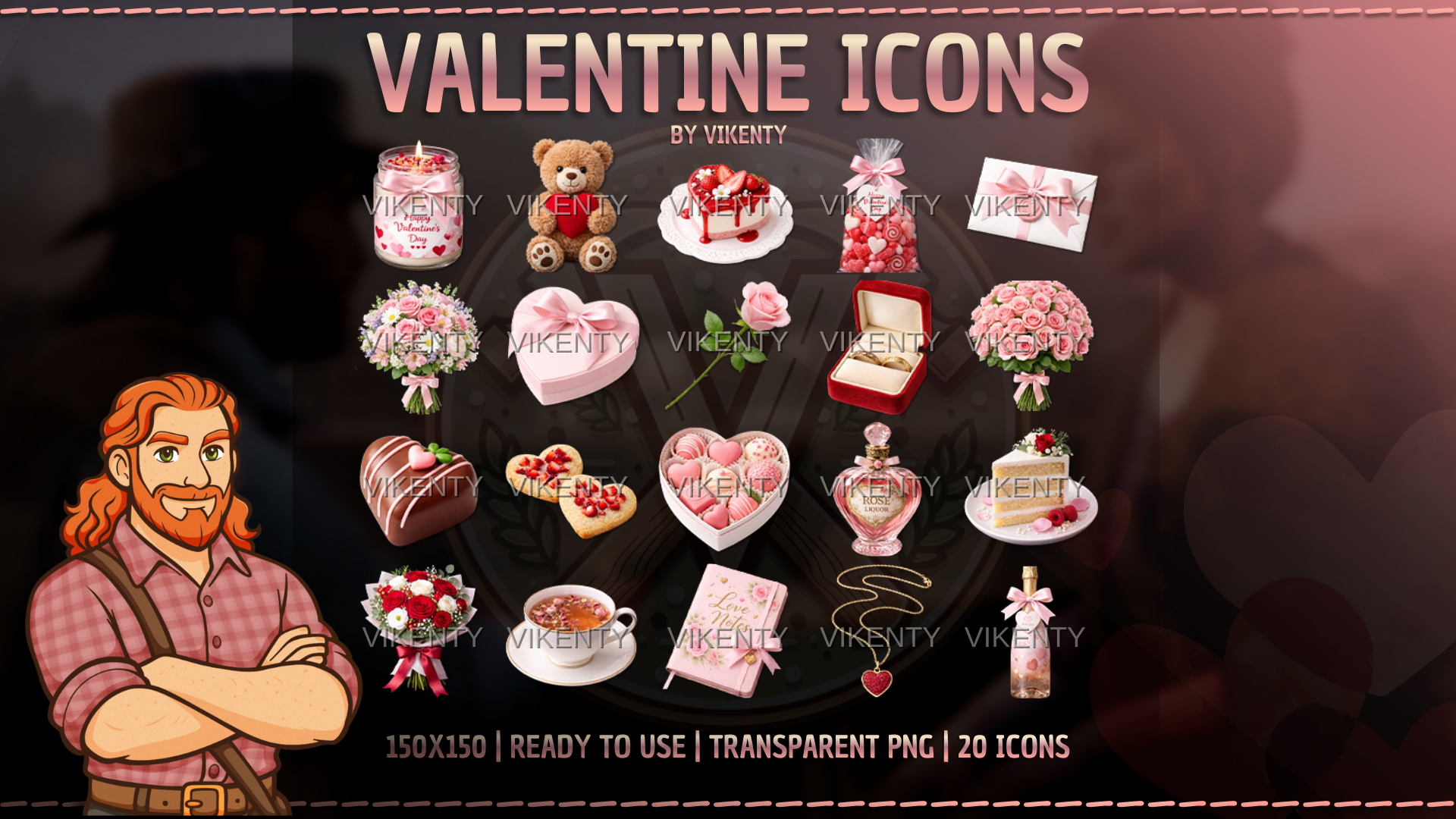 Valentine's Day Icons x20 | 01