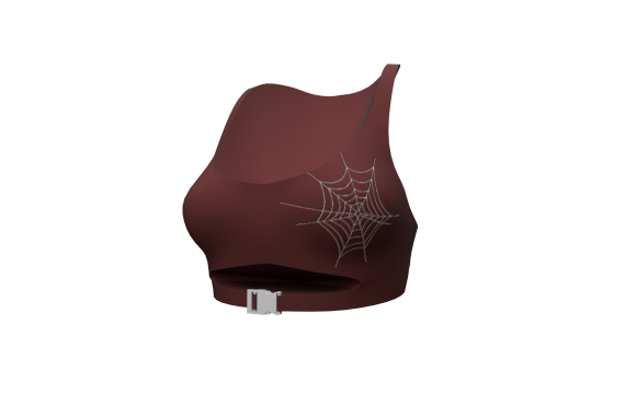 Crimson web Crop Top 
