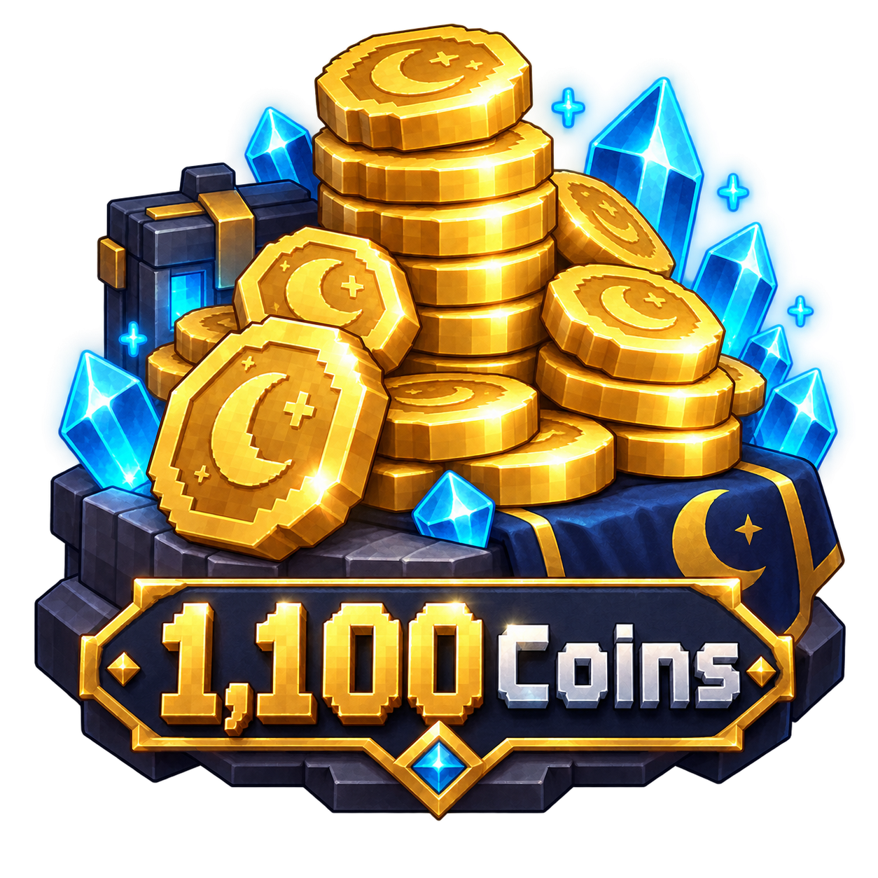 1,100 Coins
