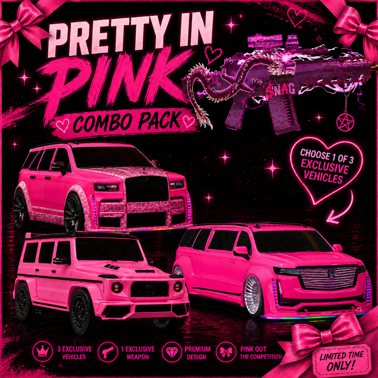 🎀 باقة الوردي الساحر - Pretty Pink Combo Pack