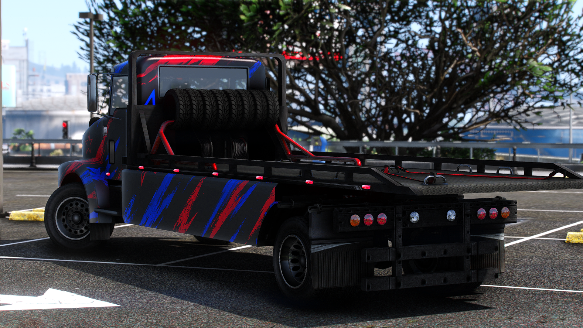 Flatbed SM Motosport support truck