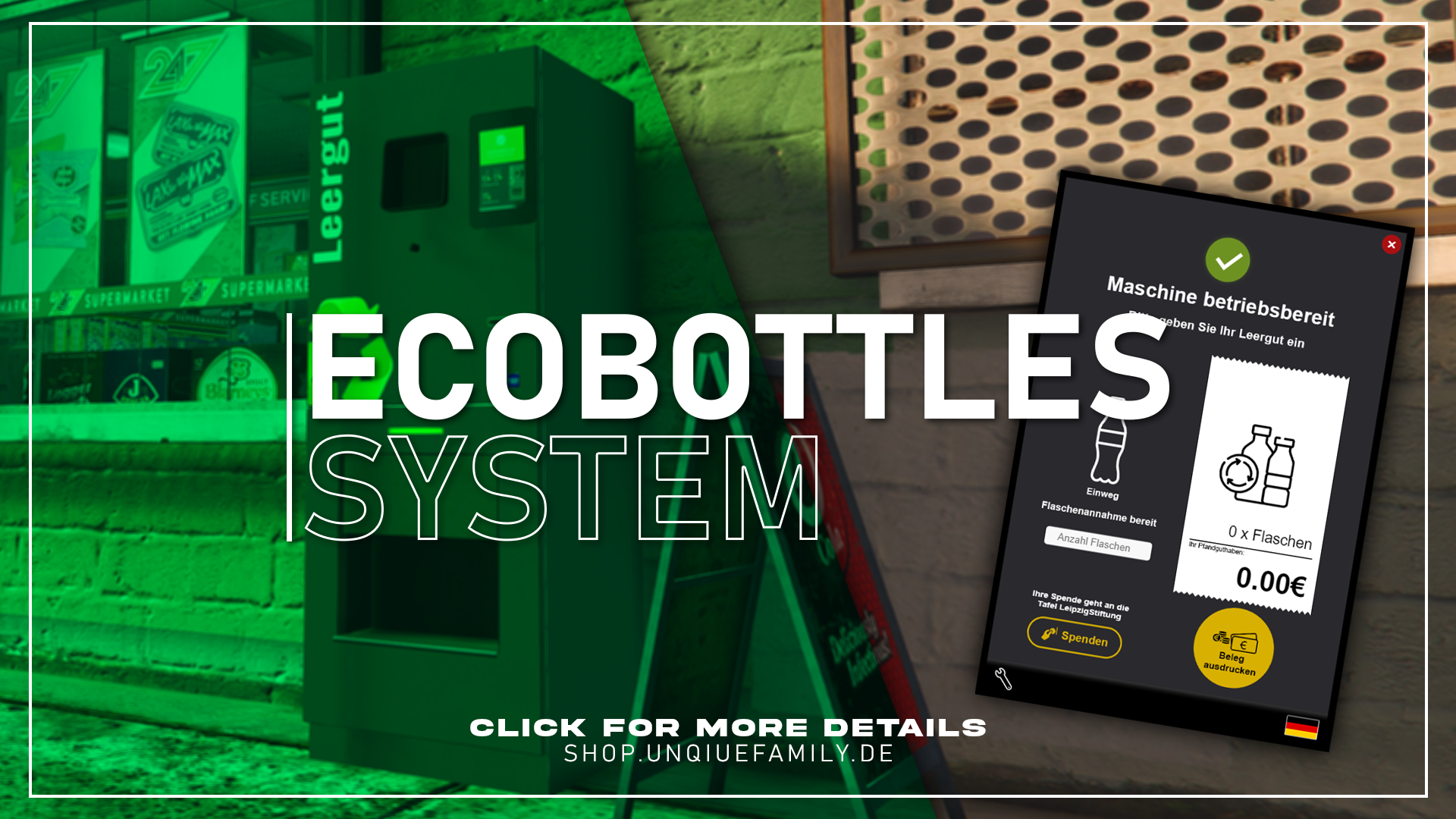Pfandflaschen System | Ecobottles System (+Prop)