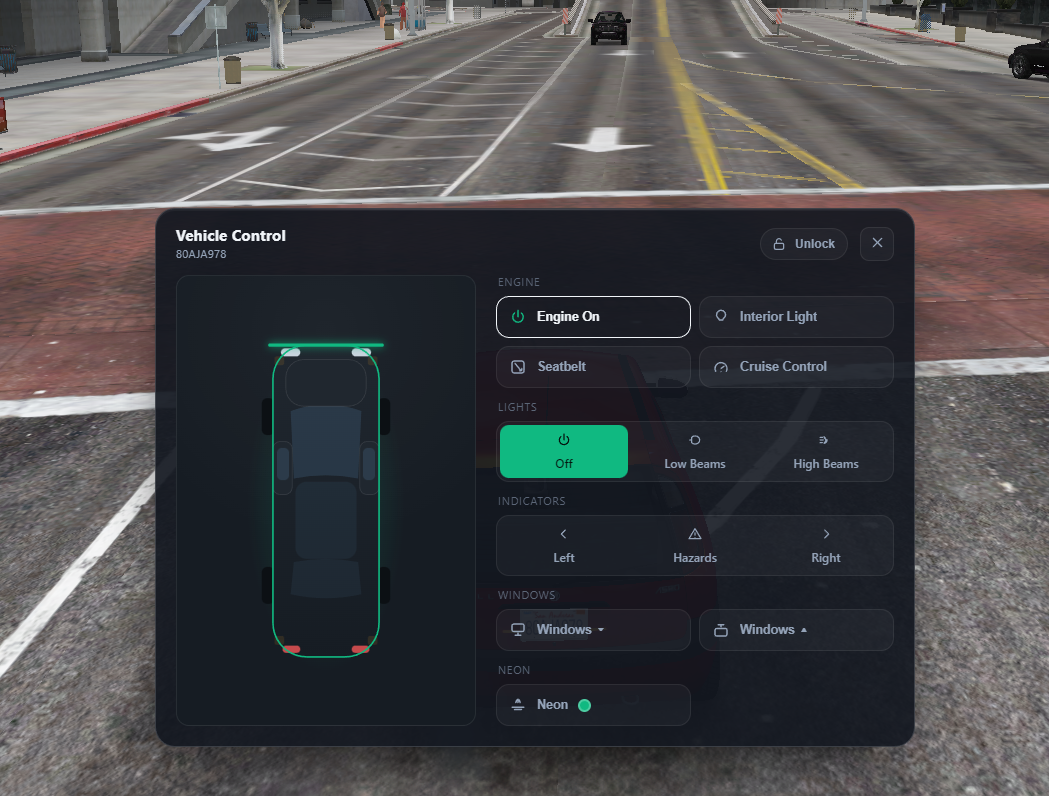 Vertex Vehicle Control