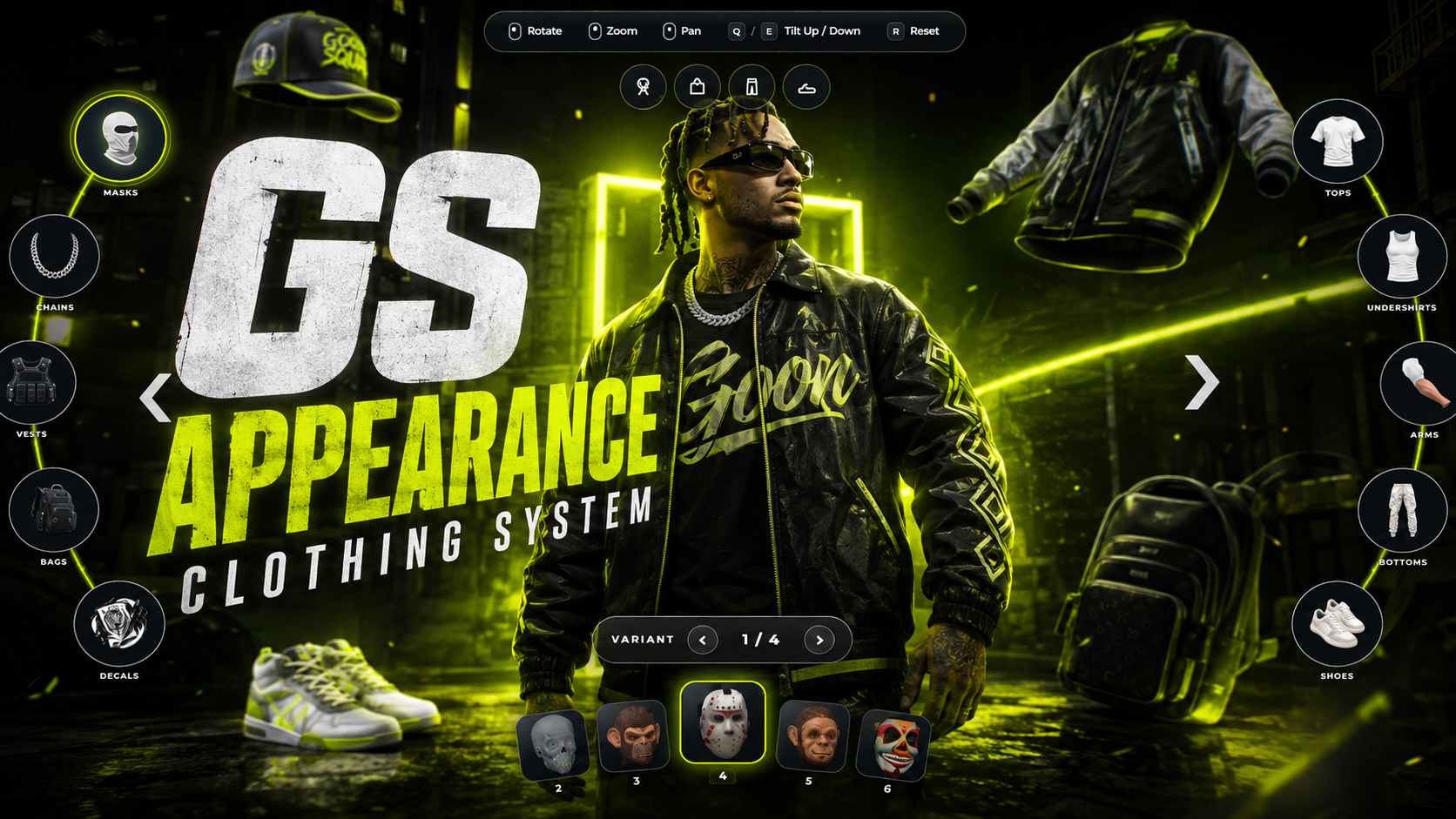 Goonsquad Appearance | Character Customization Menu