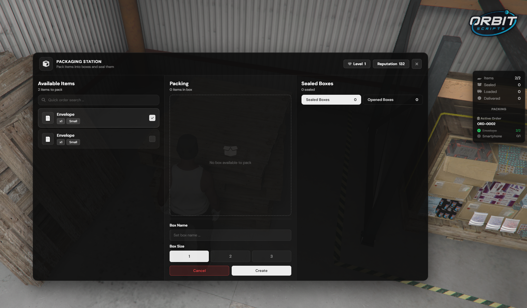 Orbit – Warehouse Job