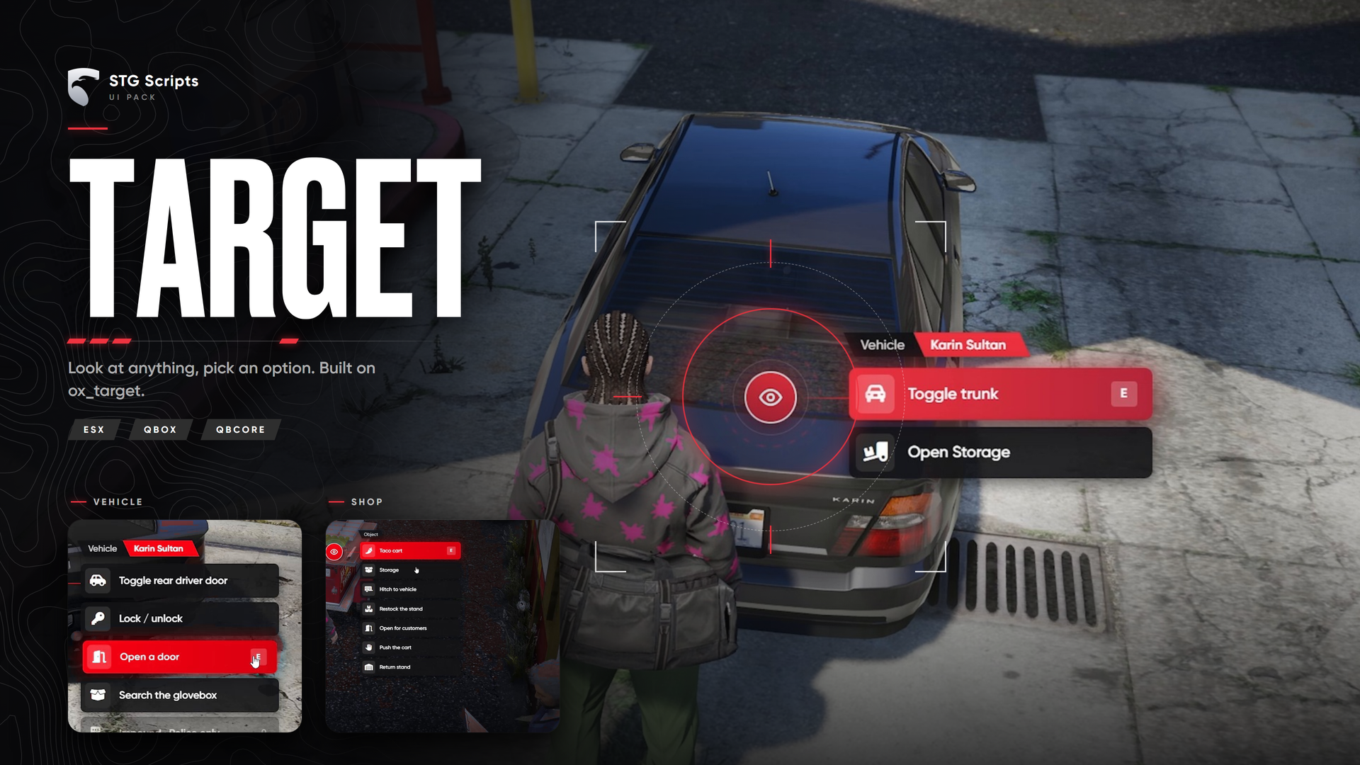 FiveM UI Pack: ox_target Redesign Script