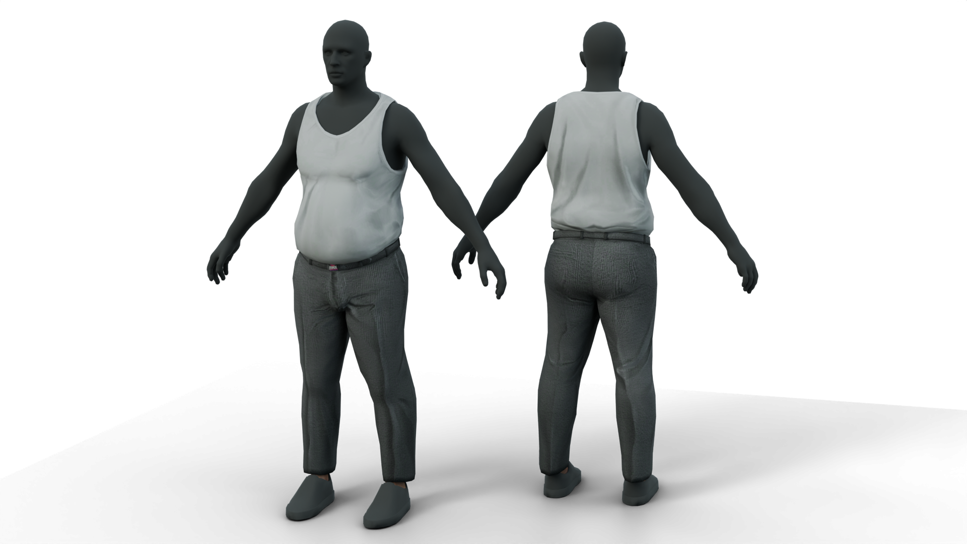 Fat Belly Tanktop & Pants FiveM Kleidungspaket Hero-Vorschau