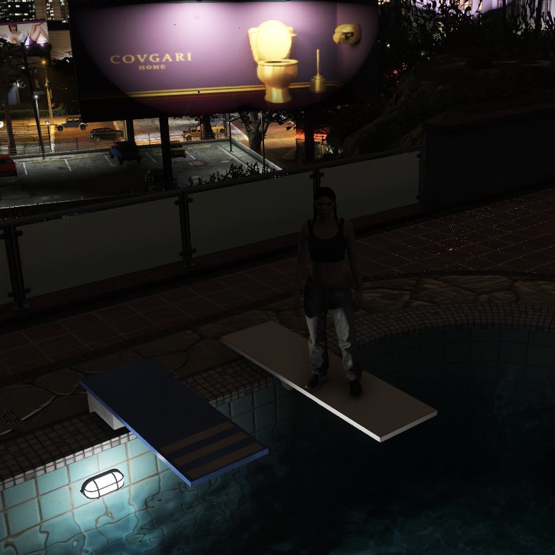 Pool diving board