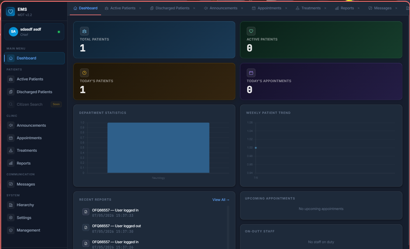 QB-Core ems-mdt modern design
