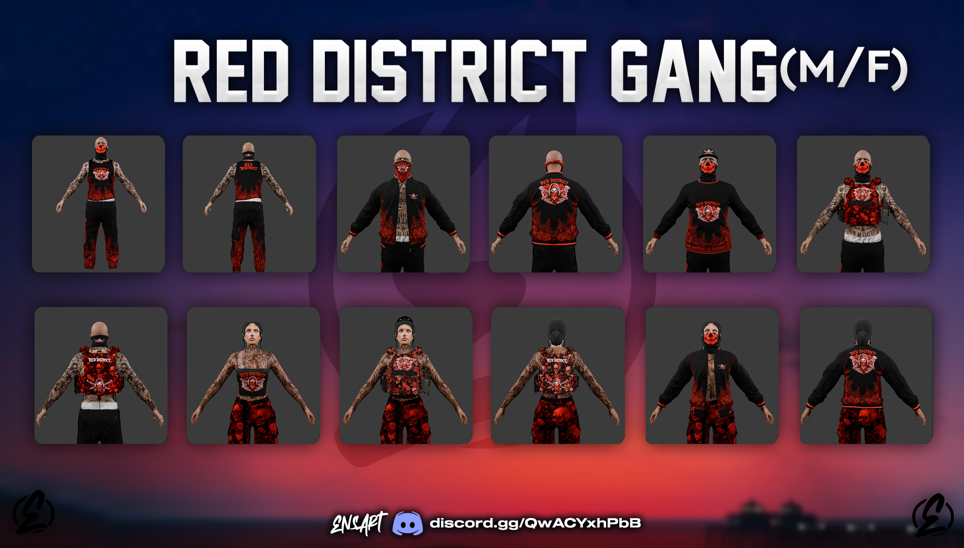 Red District Gang (Male/Female)