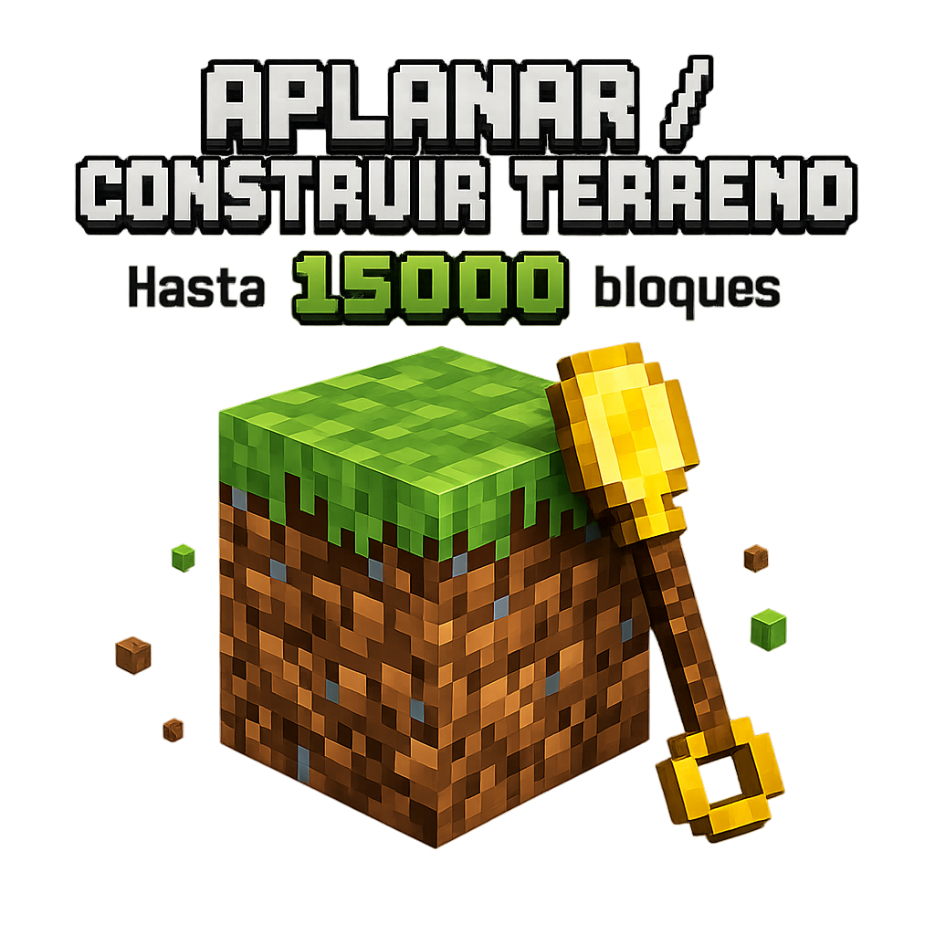 Construir o Aplanar 15000 Bloques