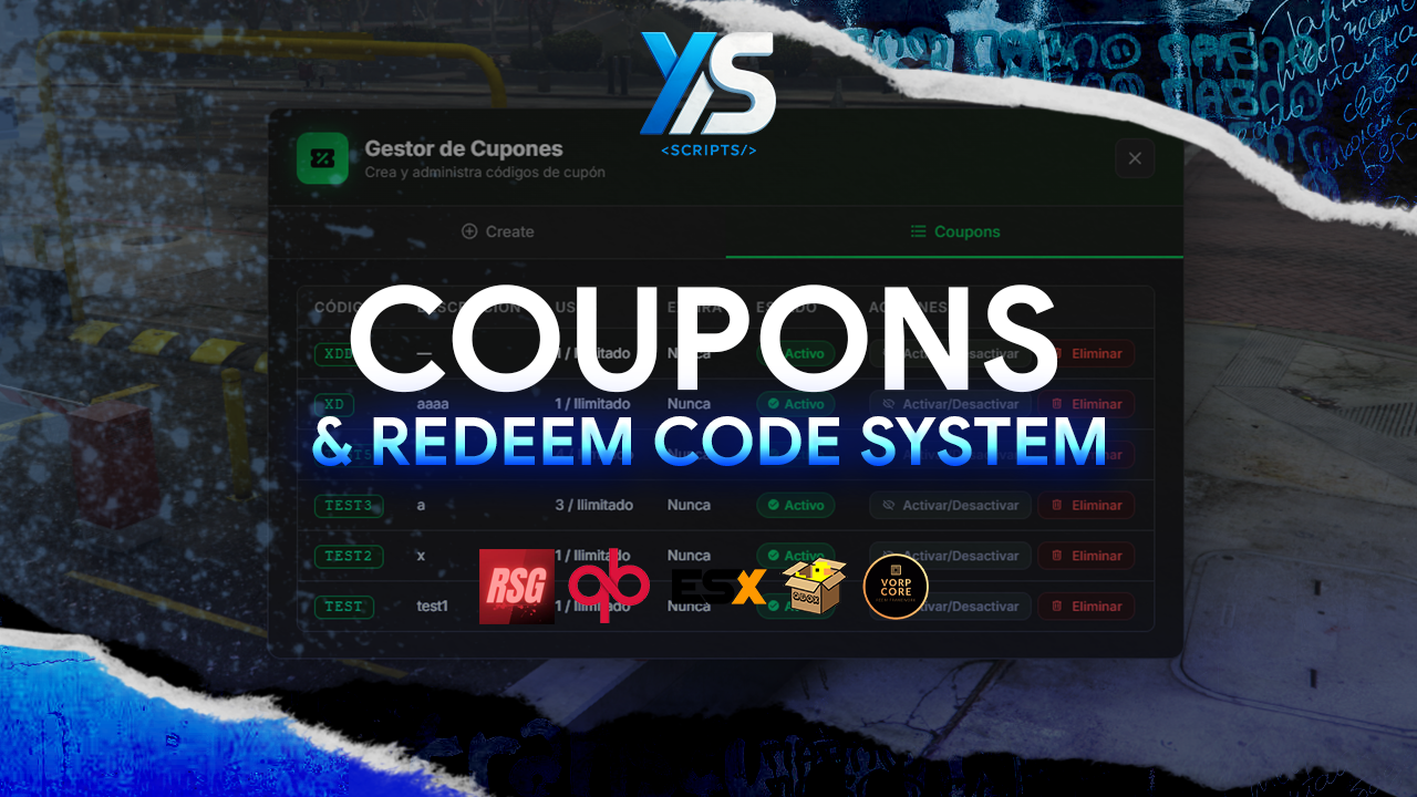 Coupons & Redeem Code System