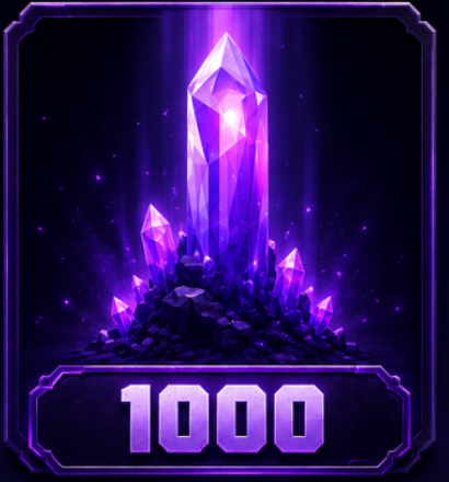 1,000 קריסטלים