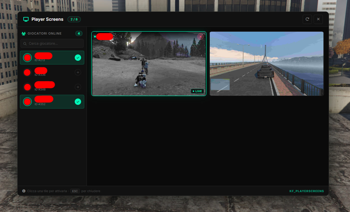 [STANDALONE] Player Screen Monitor Admin