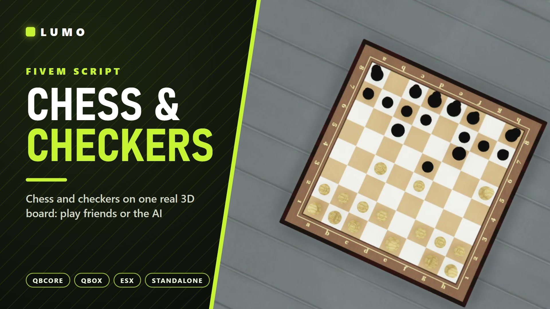 Chess — 3D Chess & Checkers (Escrow)