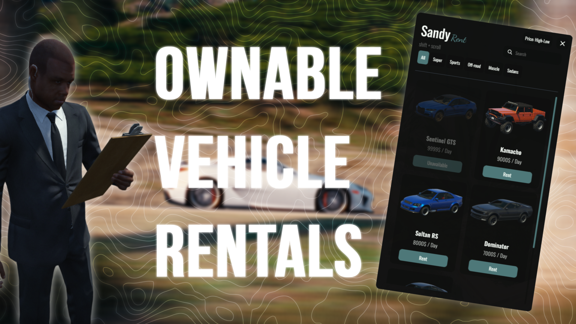 [QBOX/ESX] Ownable Vehicle Rentals
