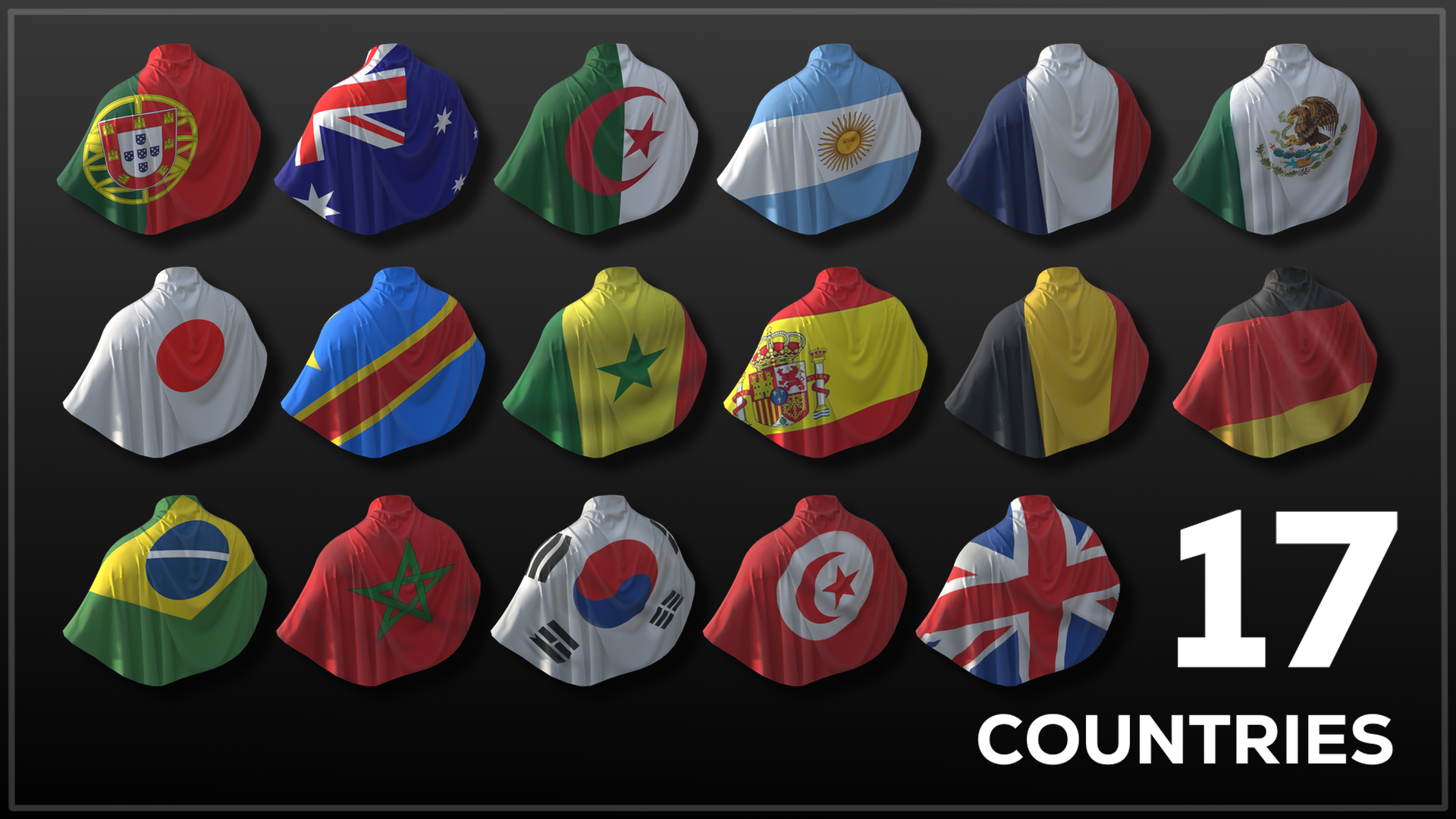 Shoulder Flag for male and female (open source)