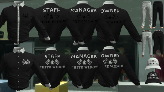 White Widow Shirt 3 (Male + Female)