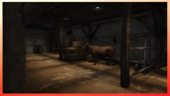 Animated Cow & bucket of milk
