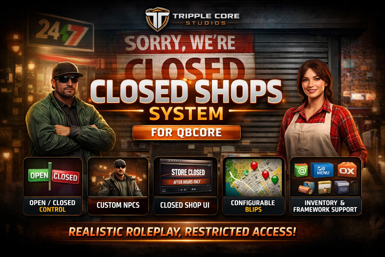 Tripple Core Closed Shops