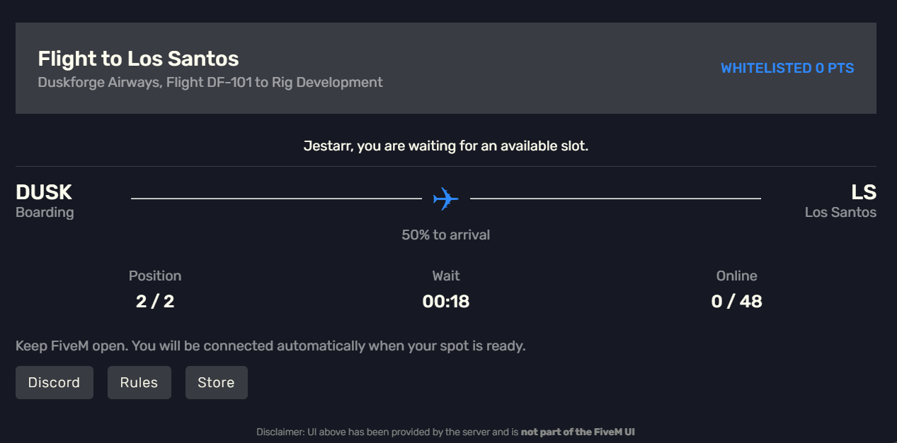 Duskforge Queue