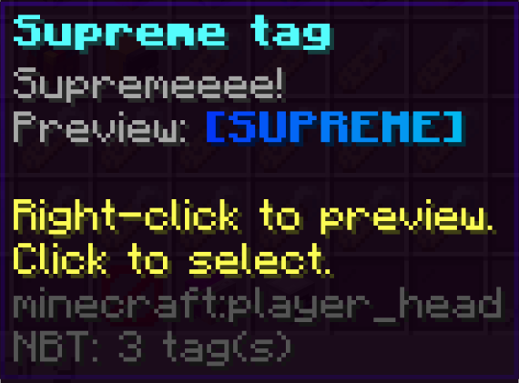 Supreme Tag