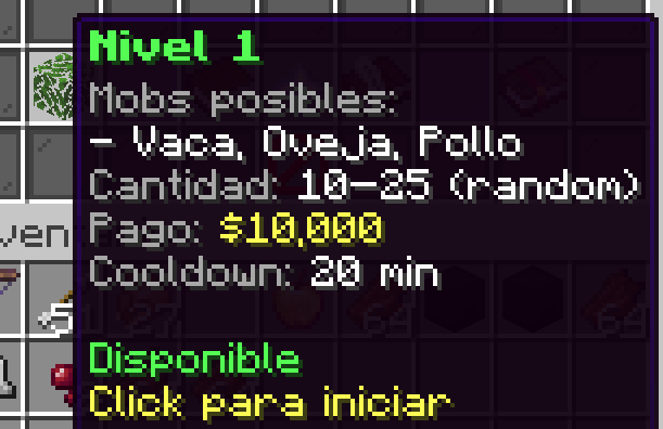 Misiones configurables (GUI + BossBar + Vault)