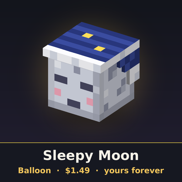 Sleepy Moon Balloon