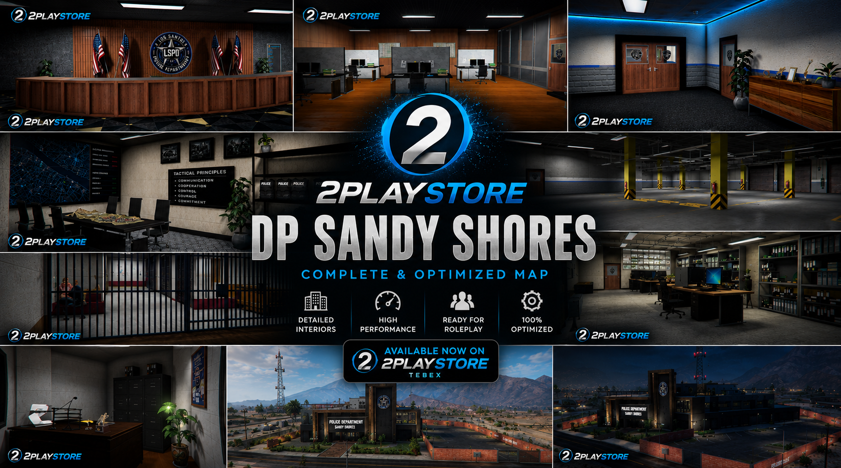 🚔 2Play Police Sandy Shores