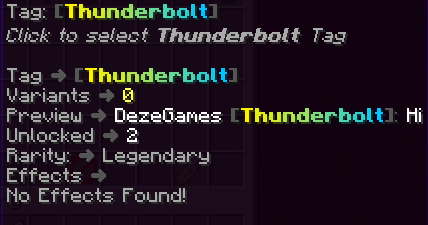 Thunderbolt Tag
