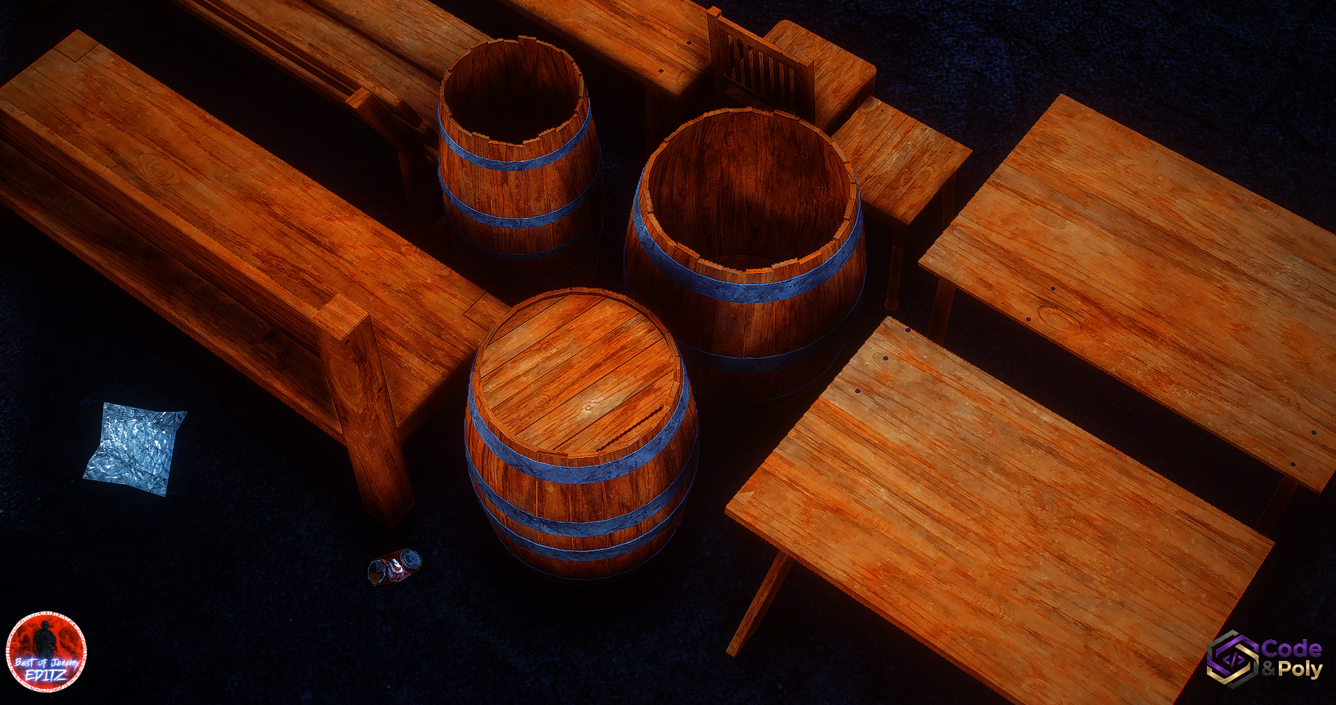 Code & Poly Biergarten props DLC