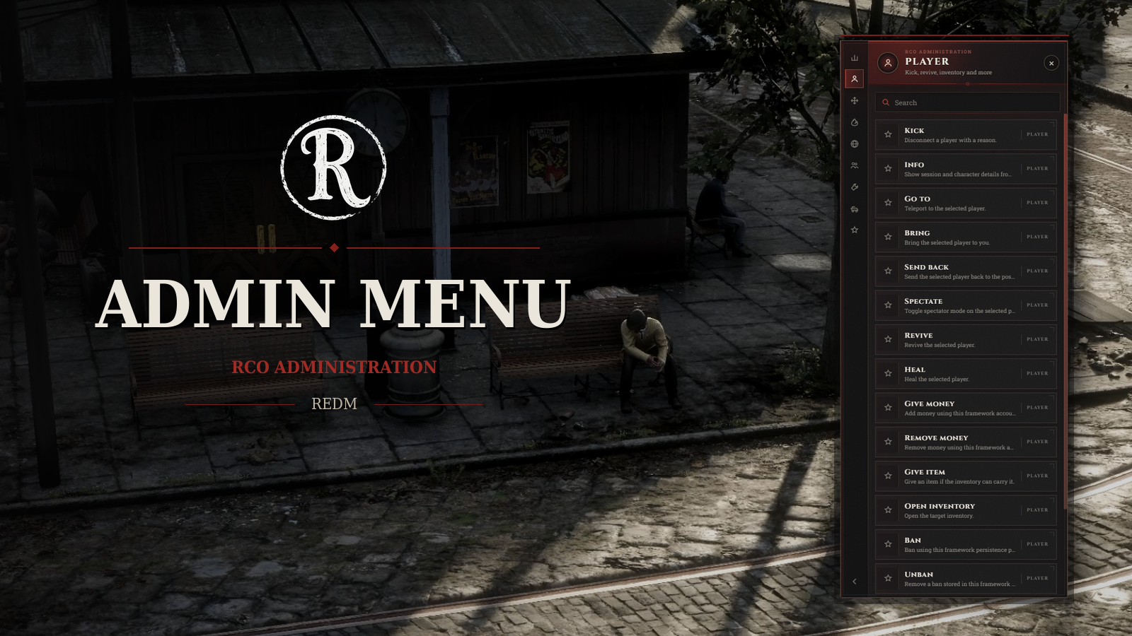  RCO-Adminmenu