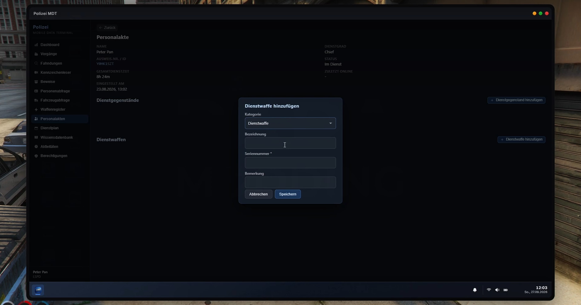Ultimatives Polizei MDT Screenshot 9