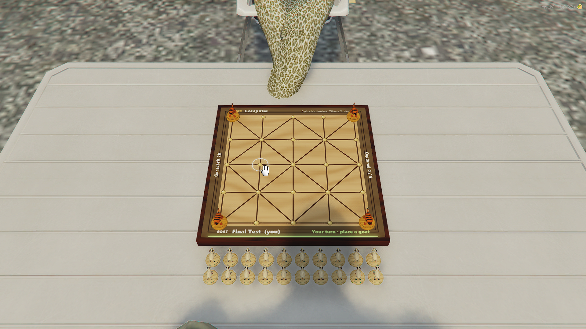 Bagh-Chal — 3D Board Game (Escrow)
