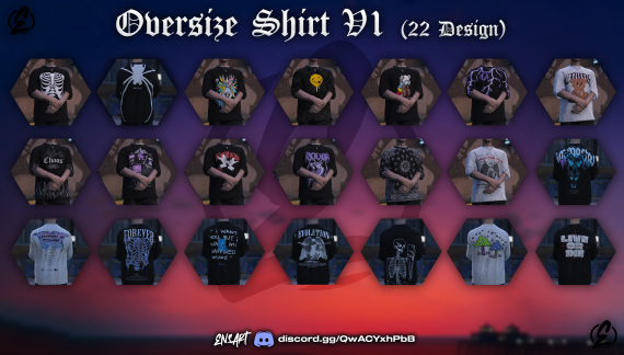 Oversize Shirt V1 ( 22 Design )