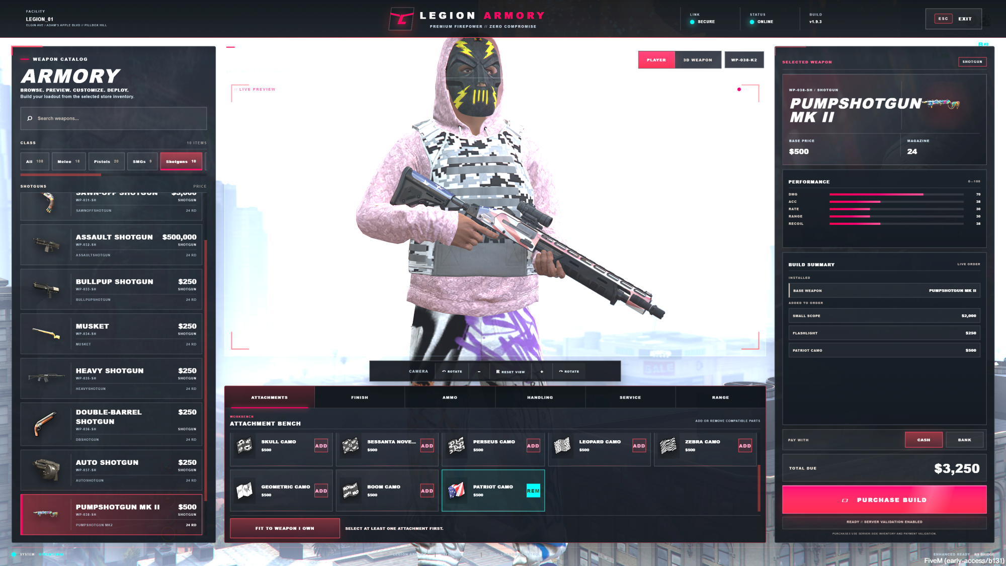 rs-weaponshops Tactical Weapon Shop + Draw Styles + Range Trials