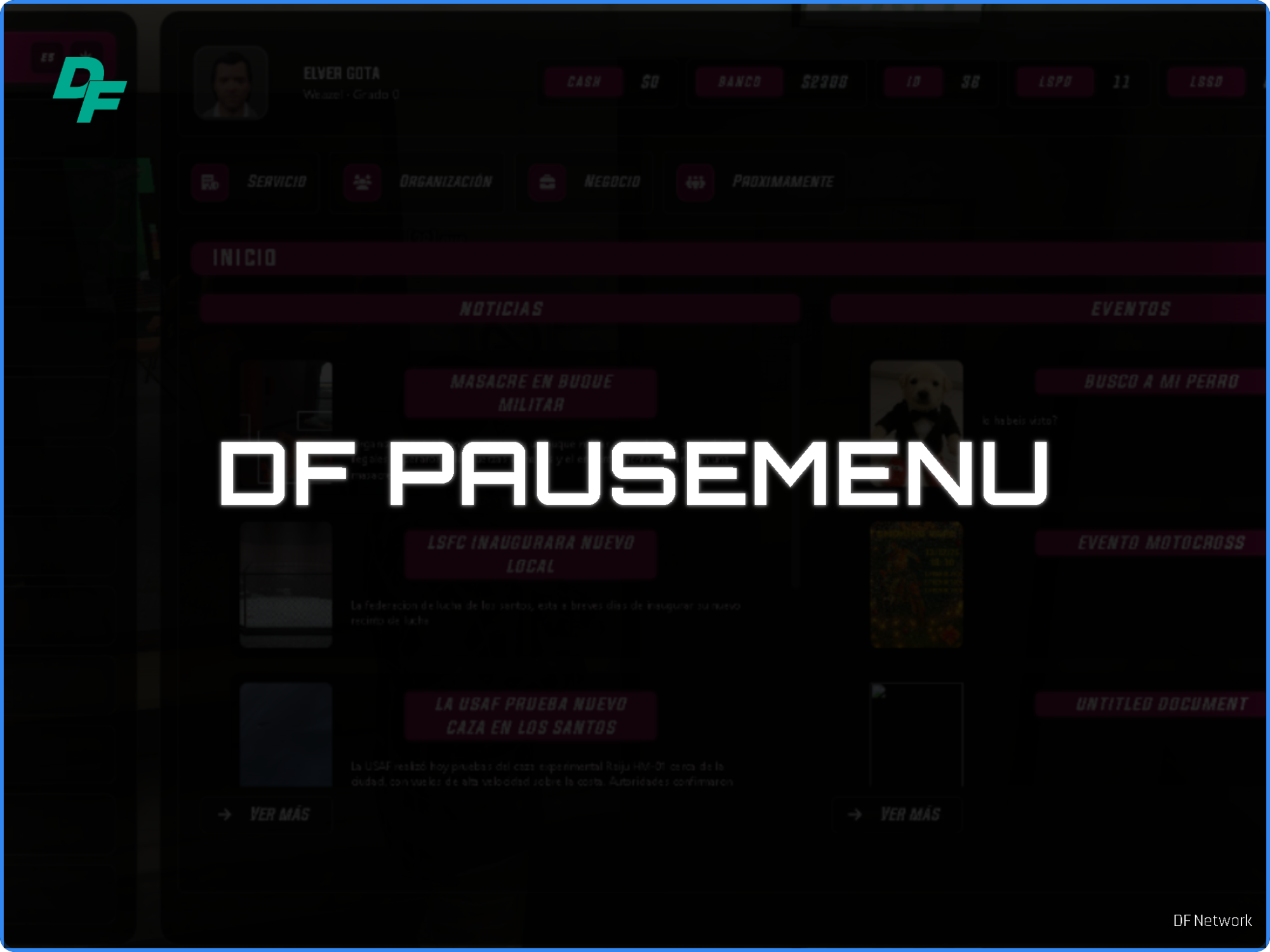DF Network · DF PAUSEMENU (ESX, QBCORE, QBOX)